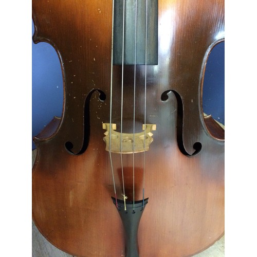 414 - French Cello by Thibouville Lamy second half of the 20th C. good order.  Body length 75.5cm