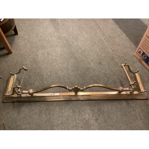 448 - Brass fire surround  122 cm x 23 cm