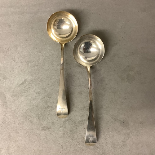 101 - Pair of Georgian sauce ladles by Randall Chaterton, London 1815, 112g