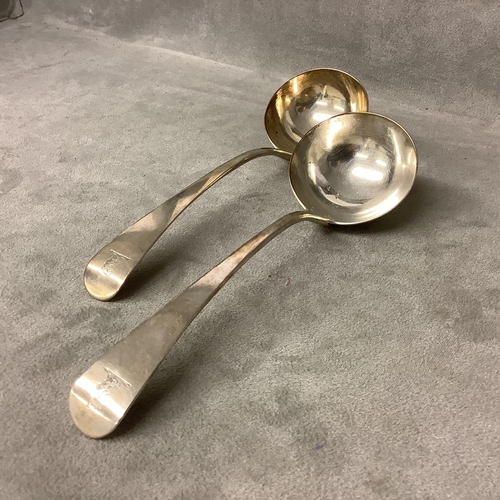 101 - Pair of Georgian sauce ladles by Randall Chaterton, London 1815, 112g