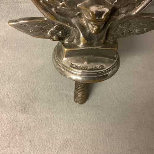 108 - Vintage white metal car mascot or bonnet hood ornament, Royal Automobile club 