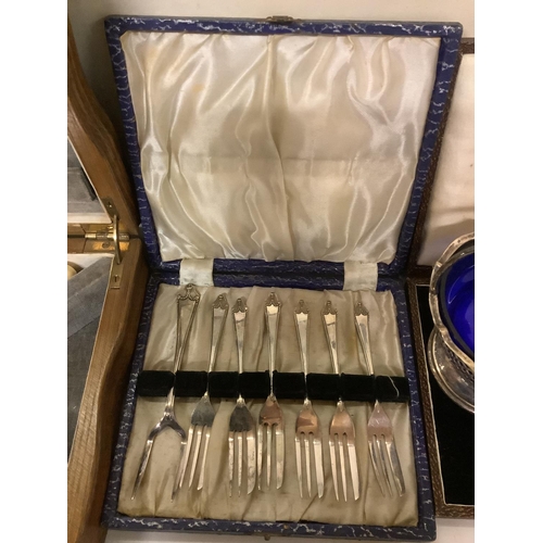 55 - Large Collection of silver plated wares to include a twin branch candelabra