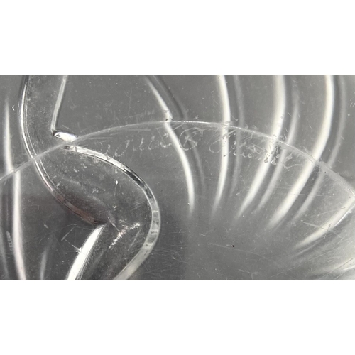 208 - A pair of Lalique frosted glass bowls circa 1990 etched to base Lalique France, 21.5 x 18 x 6.5cm (t... 