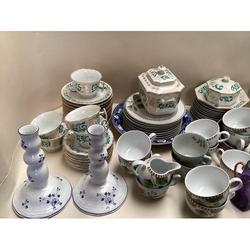 222 - Quantity of china to include CMIELOW, Whittard of Chelsea, Spode, Blue and white etc