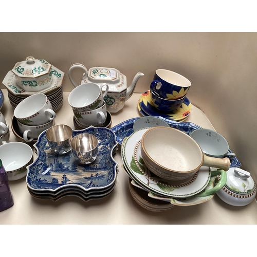 222 - Quantity of china to include CMIELOW, Whittard of Chelsea, Spode, Blue and white etc