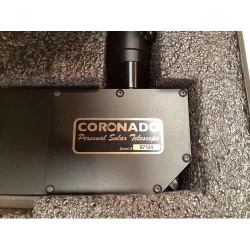 287 - Coronado PST model,  personal solar telescope, in original fitted case with paper work and guarantee... 