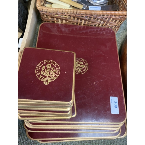 309 - large quantity of collectables including gilded book plates with Arabic calligraphy, a worn leather ... 