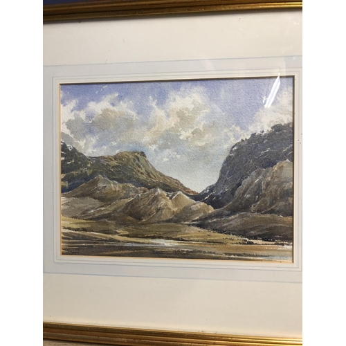 409 - John Stibbon, C20th English School Mountain Study one, Cumbria, watercolour on paper, 24 x 32cm, in ... 