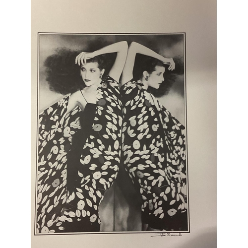 424 - A Collection of John Swannell, black and white, fashion photographer images, including a large 1981 ... 