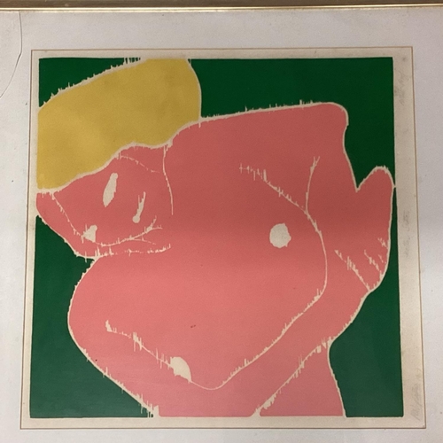 425 - Contemporary print, Artists Proof, by Philip Sutton, dated 1967, of Heather Sutton in modern frame (... 