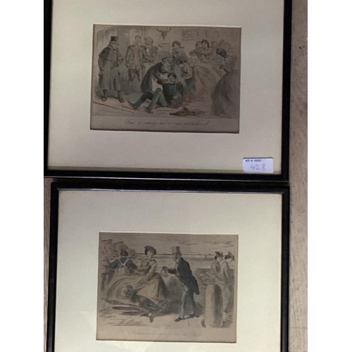 428 - A set of framed and glazed Lowry Prints and a set of framed and glazed prints of Georgian daily life... 