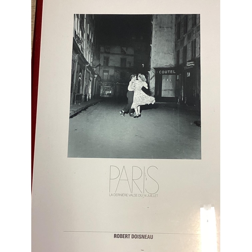 438 - Quantity of pictures and prints to include prints of Robert Doisneau Paris posters in red frames