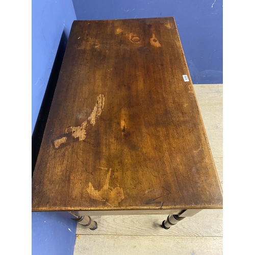 597 - William IV mahogany sidetable and a corner cabinet