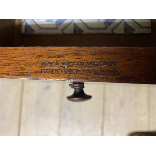 597 - William IV mahogany sidetable and a corner cabinet