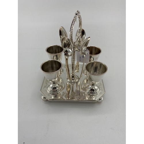 85 - A collection of silver plated flatware and plated items