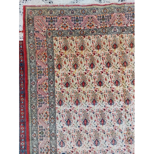 637 - Fine Qum carpet, with silk highlights - Persia - circa. 1930s Size. 2.96 x 2.00 metres - 9�8 x 6�7 f... 