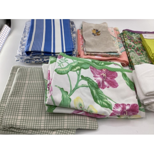 151 - Quantity of table linen and towels etc