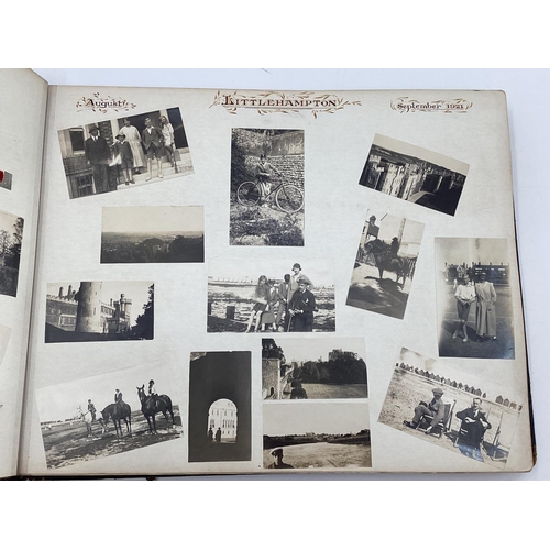 162 - Photograph album mainly depicting the life of the Underdown family in the 1920s, shooting parties, i... 