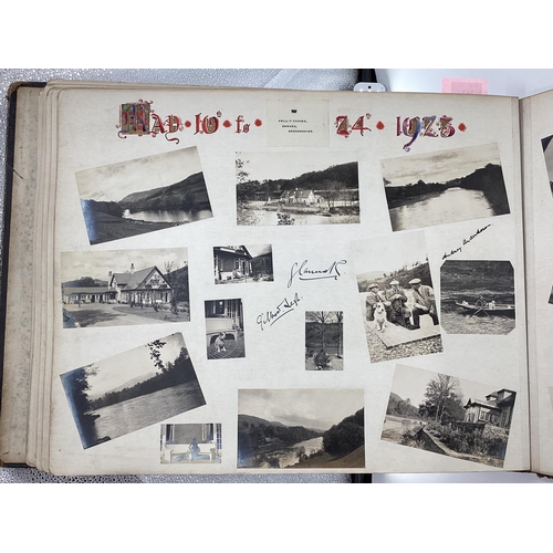 162 - Photograph album mainly depicting the life of the Underdown family in the 1920s, shooting parties, i... 