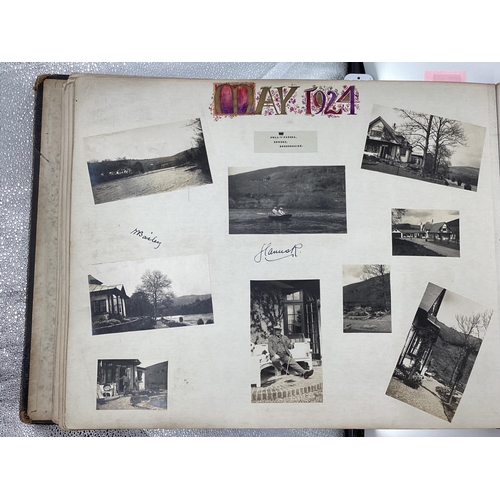 162 - Photograph album mainly depicting the life of the Underdown family in the 1920s, shooting parties, i... 