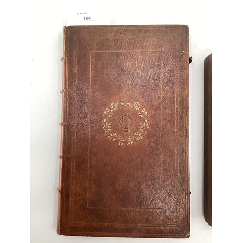 164 - Early C20th leather bound visitors book for Buckenham Hall and 1920s photograph album of the Underdo... 