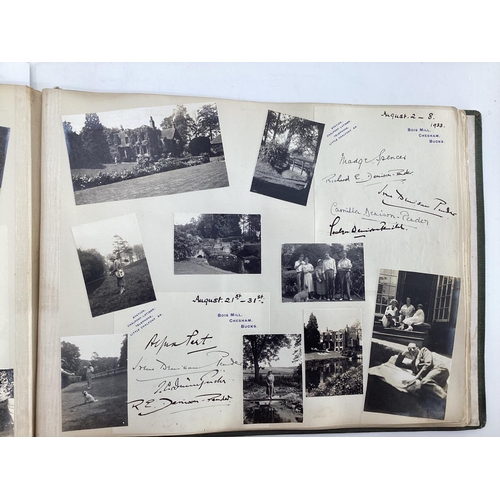 165 - 1920s / 1930s photograph album Underdown family various country houses including Milton Abbey, Bradw... 