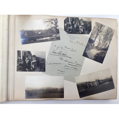 165 - 1920s / 1930s photograph album Underdown family various country houses including Milton Abbey, Bradw... 