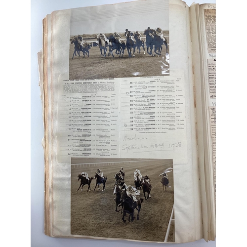 166 - Early C20th leather bound photograph album unused, needs some attention; scrap book relating to the ... 