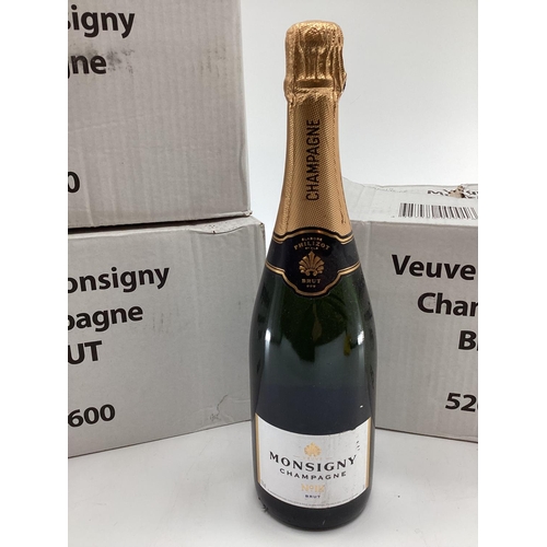 187 - 18 bottles Veuve Monsigny Brut Champagne