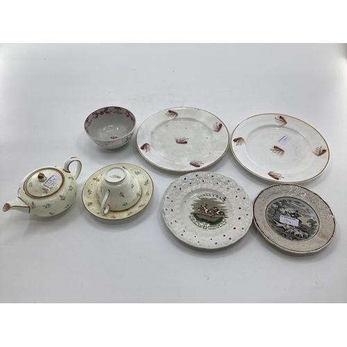 194 - Quantity of modern china to include Wedgwood early morning tea set, 3 lobster footed salt cellars, p... 