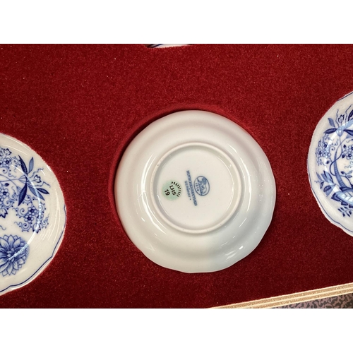 201 - A good set of blue and white china, ORIGINAL BOHEMIA, ZWIEBELMUSTER, made in CZECH R to include bowl... 