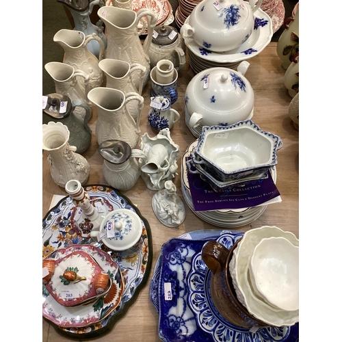 203 - QUANTITY OF CLEARANCE LOTS, to be sold for charity, including: Rosenthal blue and white china, and a... 