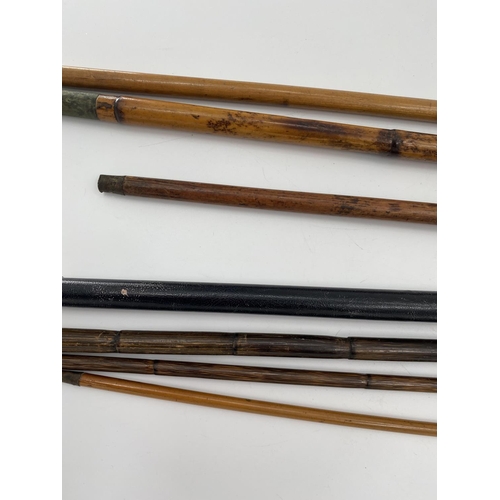 232 - A quantity of walking canes and swagger sticks