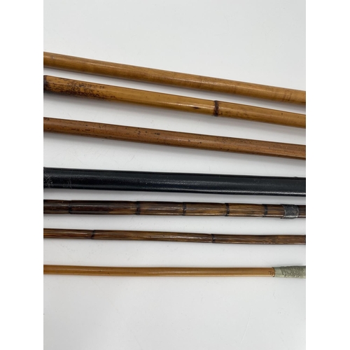 232 - A quantity of walking canes and swagger sticks