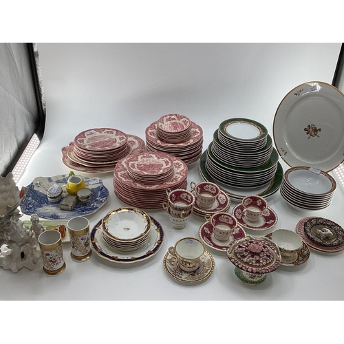 278 - A quantity of various china to include: Johnson Bros, Old Britain Castles; Royal Copenhagen coffee s... 