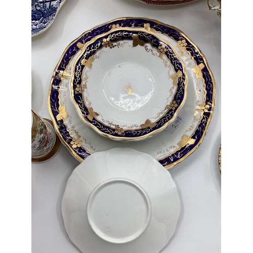 278 - A quantity of various china to include: Johnson Bros, Old Britain Castles; Royal Copenhagen coffee s... 