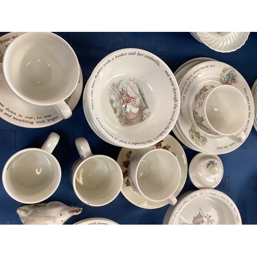 294 - A quantity of Beatrix Potter China, Wedgwood, Etruria & Barlaston, to include Peter Rabbit bowls, mu... 