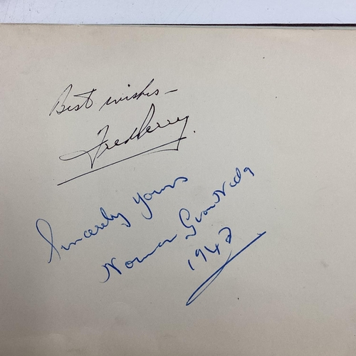 312 - A comprehensive autograph album early to mid C20th, Gregory Peck, Gracie Fields and many others Prov... 