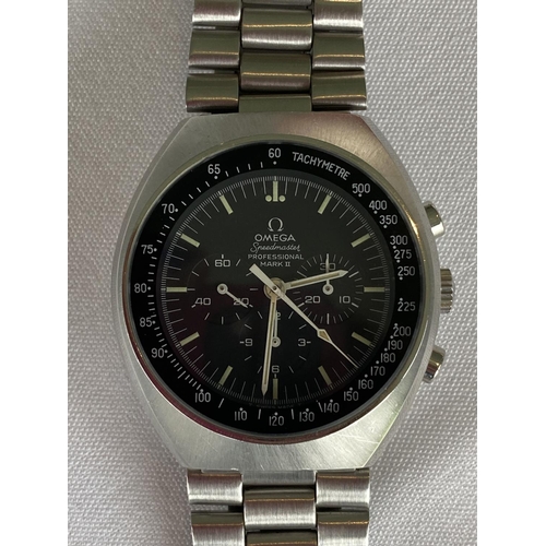 34 - Omega Speedmaster Professional, manual wind chronograph wristwatch, the black dial with three subsid... 