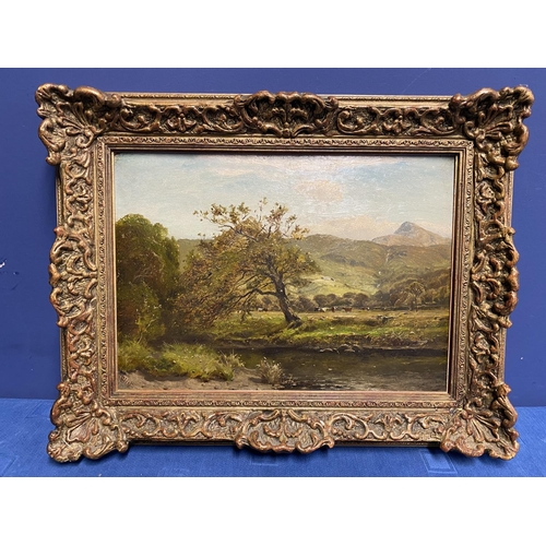 372 - JAMES ELLIOT, (fl 1848-1873) RA 1886, English School, Oil on board, dealers label verso, and inscrib... 