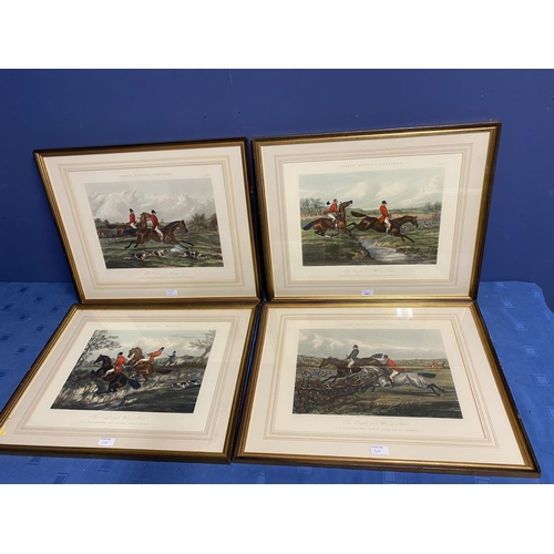 386 - six framed and glazed Hunting Prints, Fores's Hunting Sketches, 