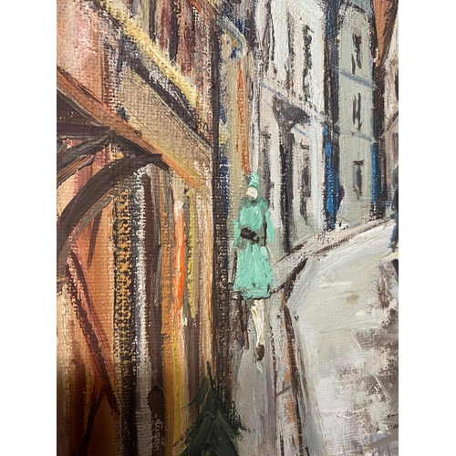 411 - PAUL FERON (xx French) 'A view of Montmartre' Oil on canvas 40 cm x 26 cm