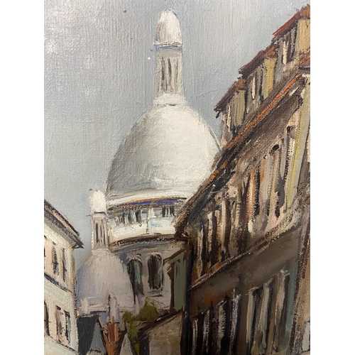 411 - PAUL FERON (xx French) 'A view of Montmartre' Oil on canvas 40 cm x 26 cm