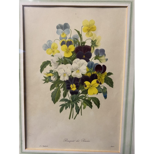 439 - A collection of floral prints in gilt glazed frames 32cm x 22cm (5)