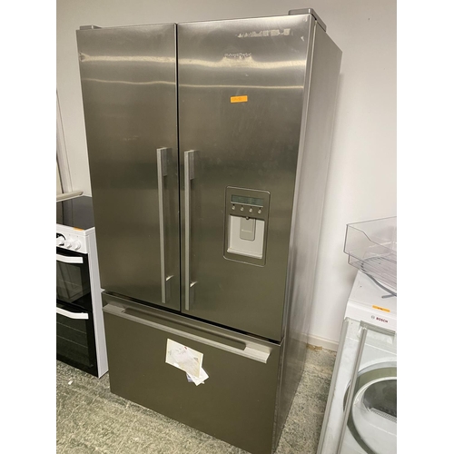 500 - Fisher & Paykel American style fridge freezer, with paperwork and has had maintenance - both doors h... 