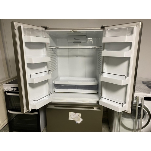 500 - Fisher & Paykel American style fridge freezer, with paperwork and has had maintenance - both doors h... 