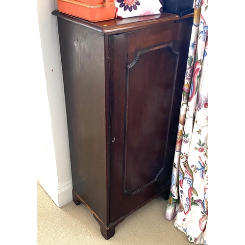 566 - Pair of Regency inlaid mahogany pedestals (which were probably originally part of another piece of f... 