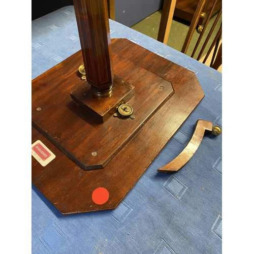 624 - Small Regency inlaid mahogany tripod table, 
 the top 40 x 30cm  (with foot recently glued to one le... 