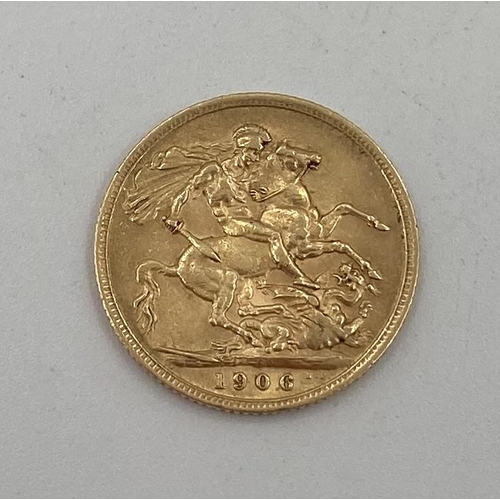 73 - An Edwardian gold sovereign 1906, 7.99g