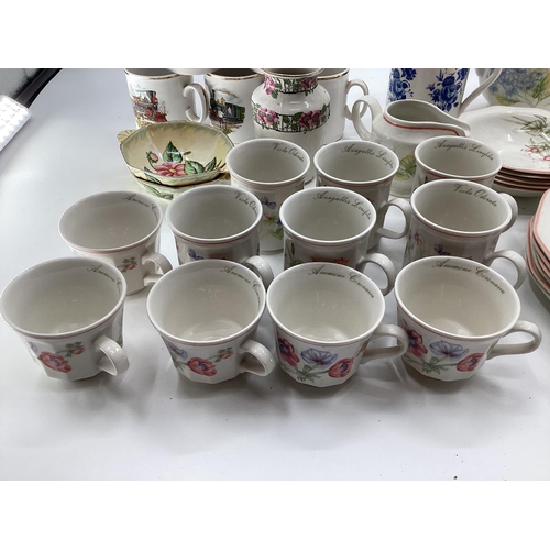 150 - A collection of C20th ceramics to include a six piece teaset and coffee by Churchill